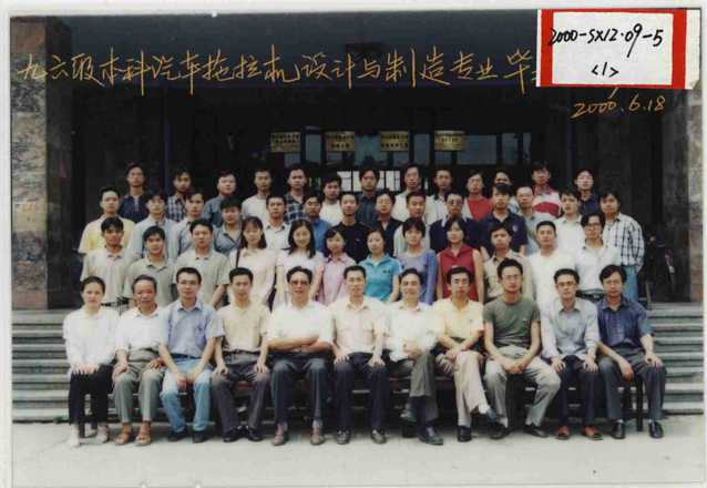 1996级（2000届）本科汽车拖拉机设计与制造专业