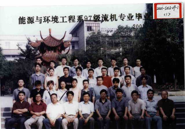 能源与环境工程系1997级（2001届）流机专业